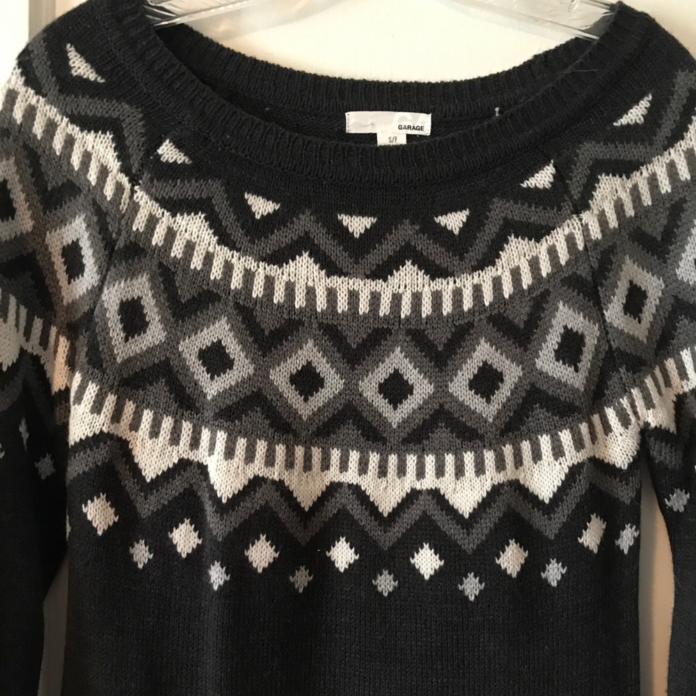 Garage 🖤 Patterned Winter Sweater